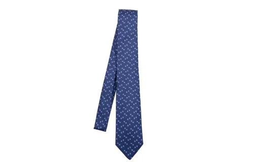 HERMES Ties Men's Dark Blue