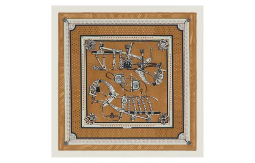 HERMES Scarves Women's Brown