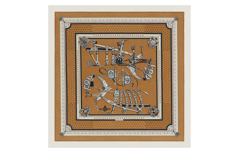 HERMES Scarves Women's Brown