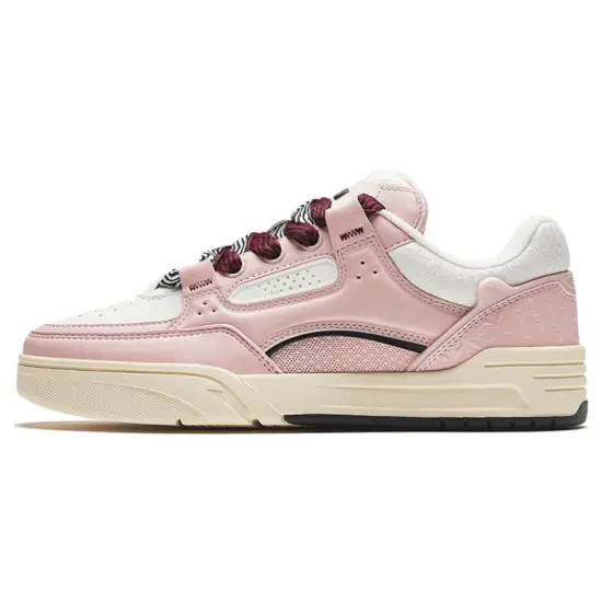 ANTA AOJIE Skateboard Shoes Men Low-Top Pink