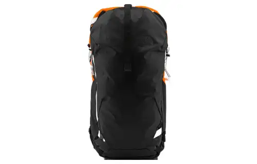 THE NORTH FACE Backpack Double Shoulder Outdoor Bag Polyester Black & Orange Unisex