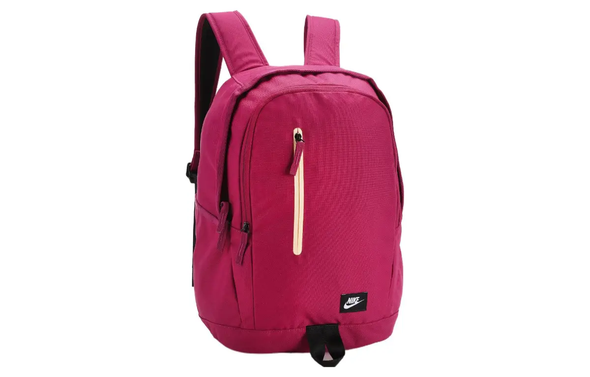 Nike Polyester Backpack Regular Unisex Rose Red