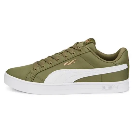 PUMA Smash Vulc Skateboarding Shoes Unisex Low-top Green/white
