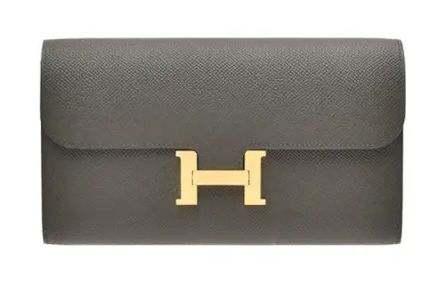HERMES Constance To Go Gold tone Lock Epsom Leather Handheld Shoulder Bag, Crossbody Bag, Wallet Women's