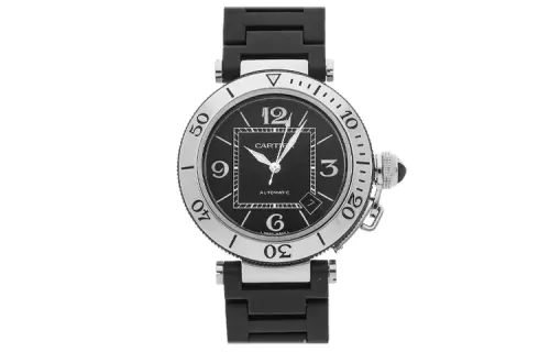 CARTIER PASHA DE Automatic Mechanical Movement 100m Waterproof Men's Watches Watch 40.5mm Black Dial