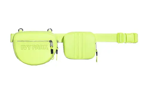 Adidas IVY PARK Collaboration Zip Closure Sling Bag One Shoulder Crossbody Fanny Pack Unisex Yellow