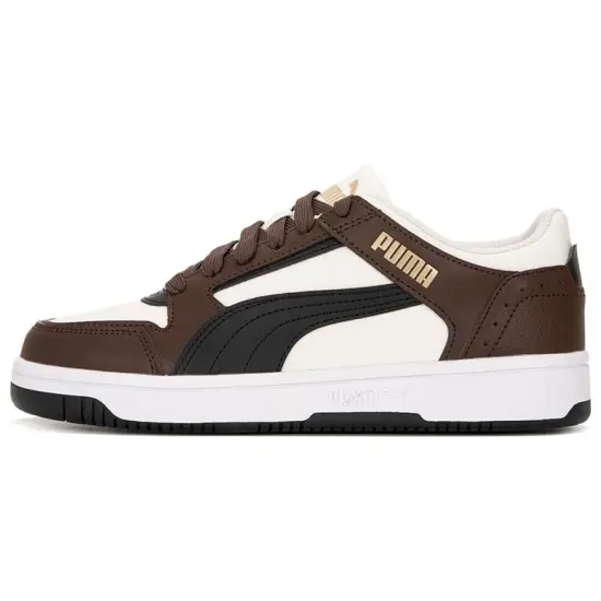 PUMA REBOUND Series Skateboarding Shoes Unisex Low-top Black/brown