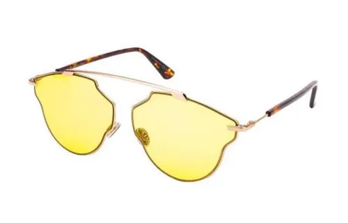 DIOR Plate Frame Aviator Sunglasses Women's