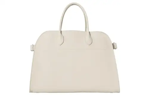 THE ROW Margau Grain Leather Tote Bag, Shopping Bag, Handbag Women's Ivory White