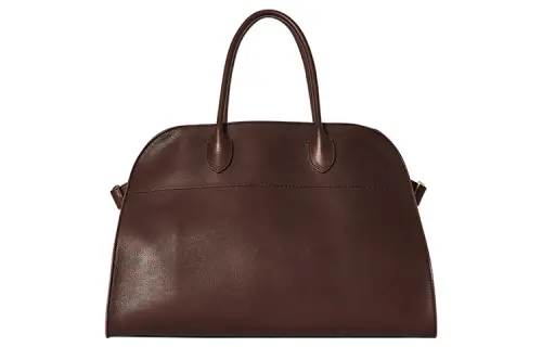 THE ROW Soft Margau Soft Glossy Leather Tote Bag, Shopping Bag, Handbag Women's Burgundy