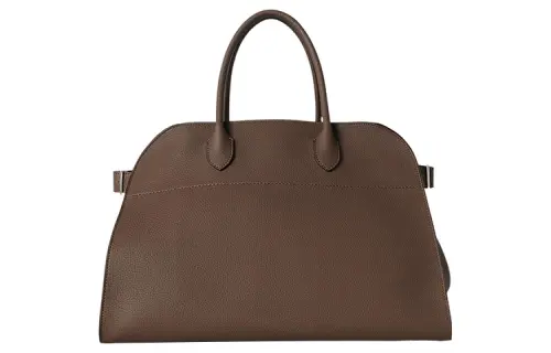 THE ROW Margau Leather Tote Bag, Shopping Bag, Handbag Women's Elephant Gray