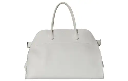 THE ROW Soft Margau Grain Calfskin Tote Bag, Shopping Bag, Handbag Regular Women's White