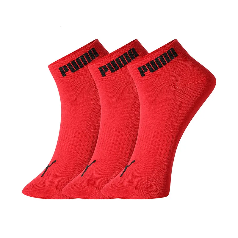 PUMA Ankle Socks Unisex 3 Pack Red
