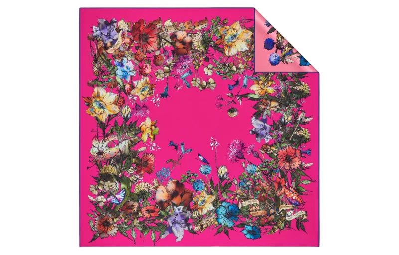 DIOR Miss Dior Millefiori Scarves Women's Rose Red