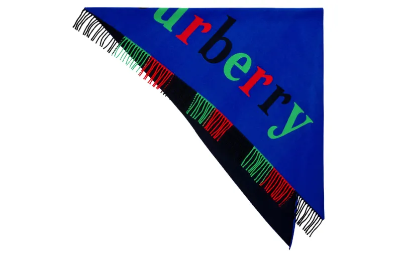 Burberry Knit Scarves Women's Blue