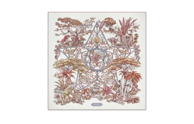 DIOR Scarves Women's Beige/Pink
