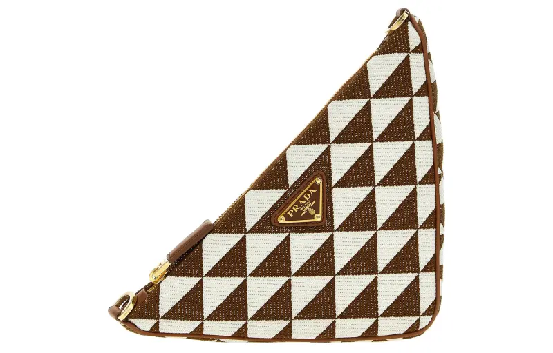 PRADA Fabric Shoulder Bag, Handbag, Shoulder Bag Women's Brown