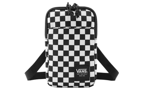 Vans Polyester Shoulder Bag, Crossbody Bag Unisex Black White
