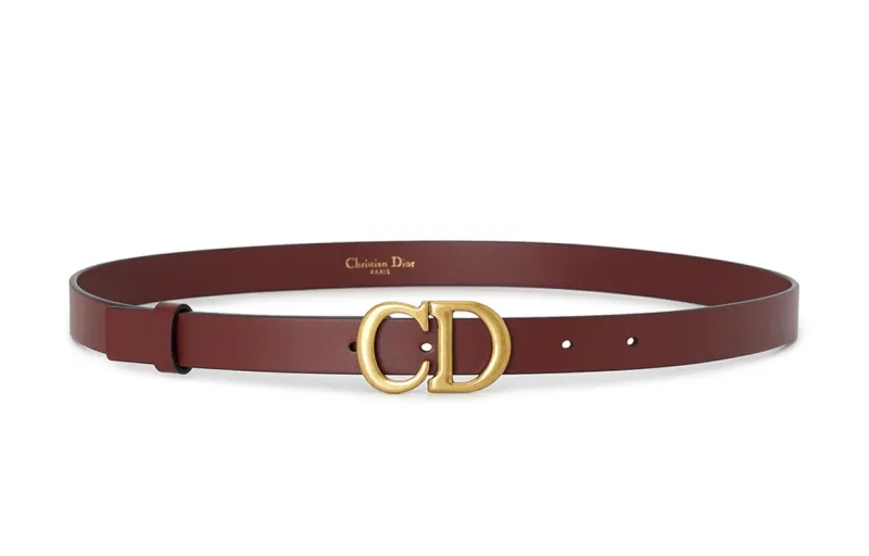 DIOR Leather Belts Women's Brown