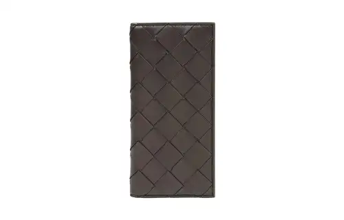 Bottega Veneta Cow Leather Wallet Men's Dark Coffee