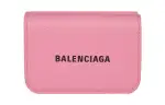 Balenciaga Leather Wallet Mini Women's Pink