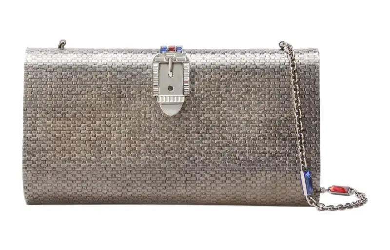 GUCCI Crystal Crossbody Bag, Shoulder Bag Women's Silver