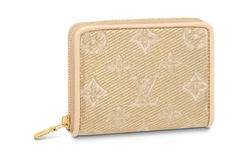 LOUIS VUITTON Zippy Coin Purse Beige