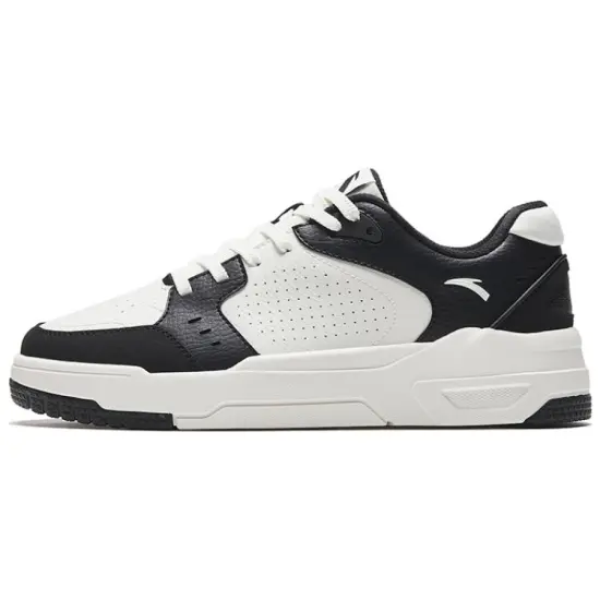 ANTA 982GZ Skateboard Shoes Women's Low-Top Black White