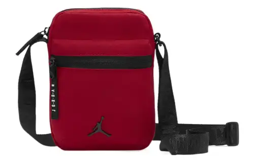 Jordan Cotton Detail Cell Phone Pouch, Shoulder Bag, Crossbody Bag Mini Unisex Red