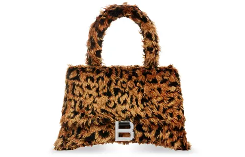 Balenciaga Hourglass leopard tote bag