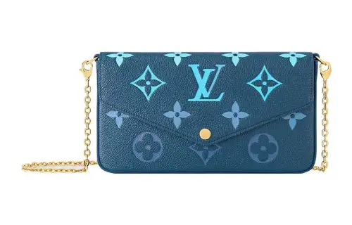 LOUIS VUITTON Felicie Pochette Gradient Blue