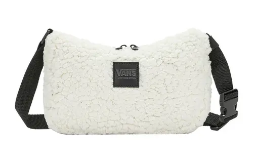 Vans Polyester Shoulder Bag, Crossbody Bag Regular Women's Ecru