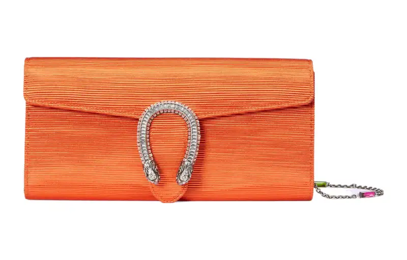 GUCCI Dionysus Fabric Bacchus Bag, Crossbody Bag, Shoulder Bag Small Women's Orange