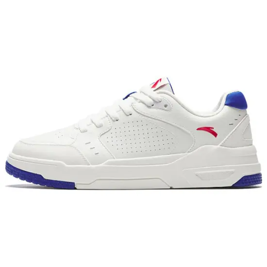 ANTA 982GZ Skateboard Shoes Men Low-Top White Blue
