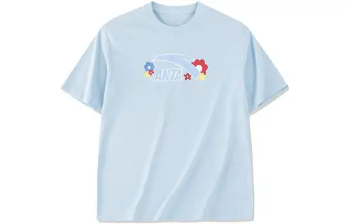 Anta Lifestyle Collection Sports Lifestyle Collection Drop Shoulder Sleeve T Shirt Women's Sapphire Blue
