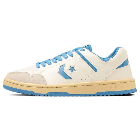 Converse Weapon Skateboarding Shoes Unisex Low-top Beige/Blue