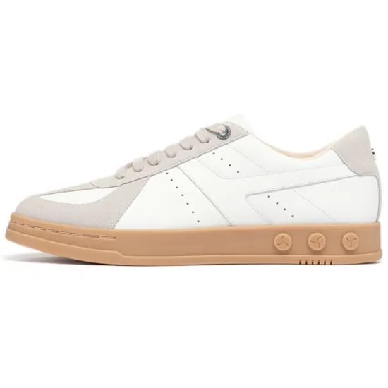 LI-NING 1990 Zhengrong Skateboard Shoes Men Low-Top White Gray