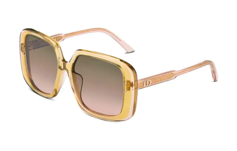 DIOR Plate Frame Square Sunglasses Women's