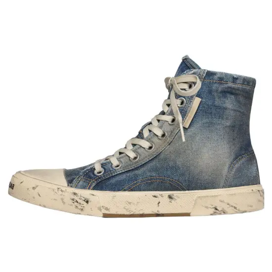 Balenciaga Women's Paris High 'Destroyed - Denim'