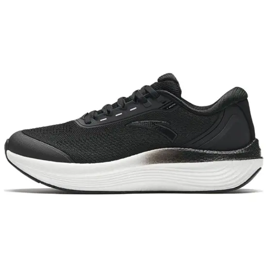 Anta Gazing At The Sea Nitrogen Technology Anti-Slip Wear-Resistant Low-Top Running Shoes Women's Black Silver