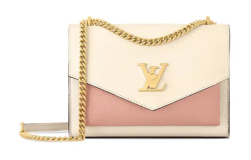 LOUIS VUITTON Mylockme Cow Leather Envelope Bag, Shoulder Bag, Crossbody Bag Regular Women's