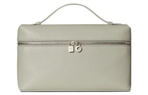 Loro Piana ExtraPocket Leather Makeup Bag Small Square Bag One Shoulder Handbag Regular Women's Eucalyptus/Light Green