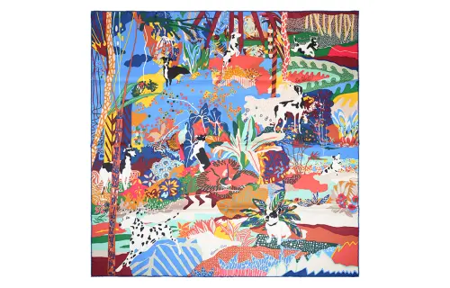 HERMES En Liberte Scarves Women's Multicolor
