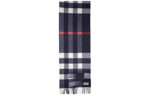 Burberry Checked Fringed-Edge Scarf