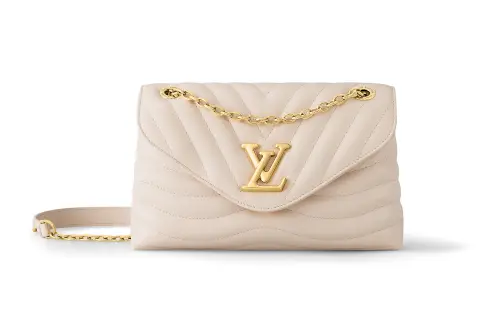LOUIS VUITTON Cow Leather Crossbody Bag, Shoulder Bag Women's Cream White