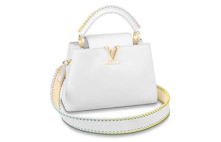 LOUIS VUITTON Capucines Cow Leather Shoulder Bag, Crossbody Bag, Handbag Small Women's Rainbow