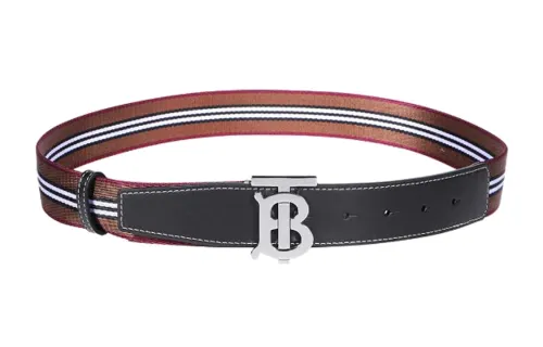 Burberry Icon Stripe Webbing Belt