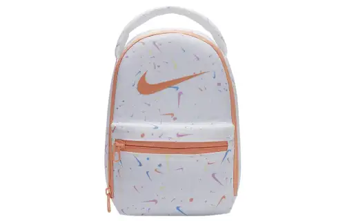 Nike Polyester Lunch Bag Handbag Regular Unisex White/Orange
