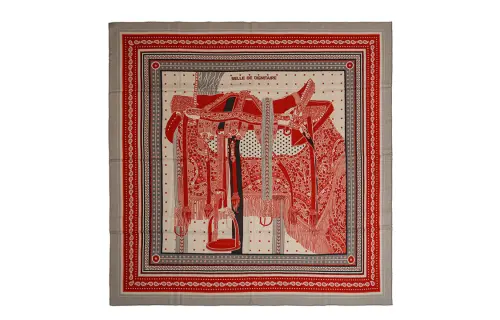 HERMES Scarves Women's Red
