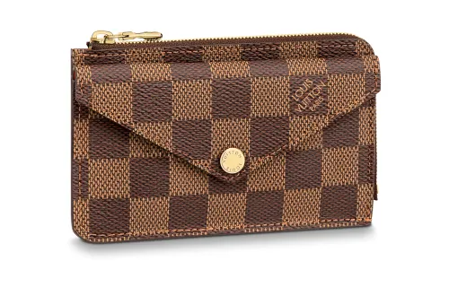 LOUIS VUITTON Card Holder Recto Reverso Damier Ebene Rose Ballerine